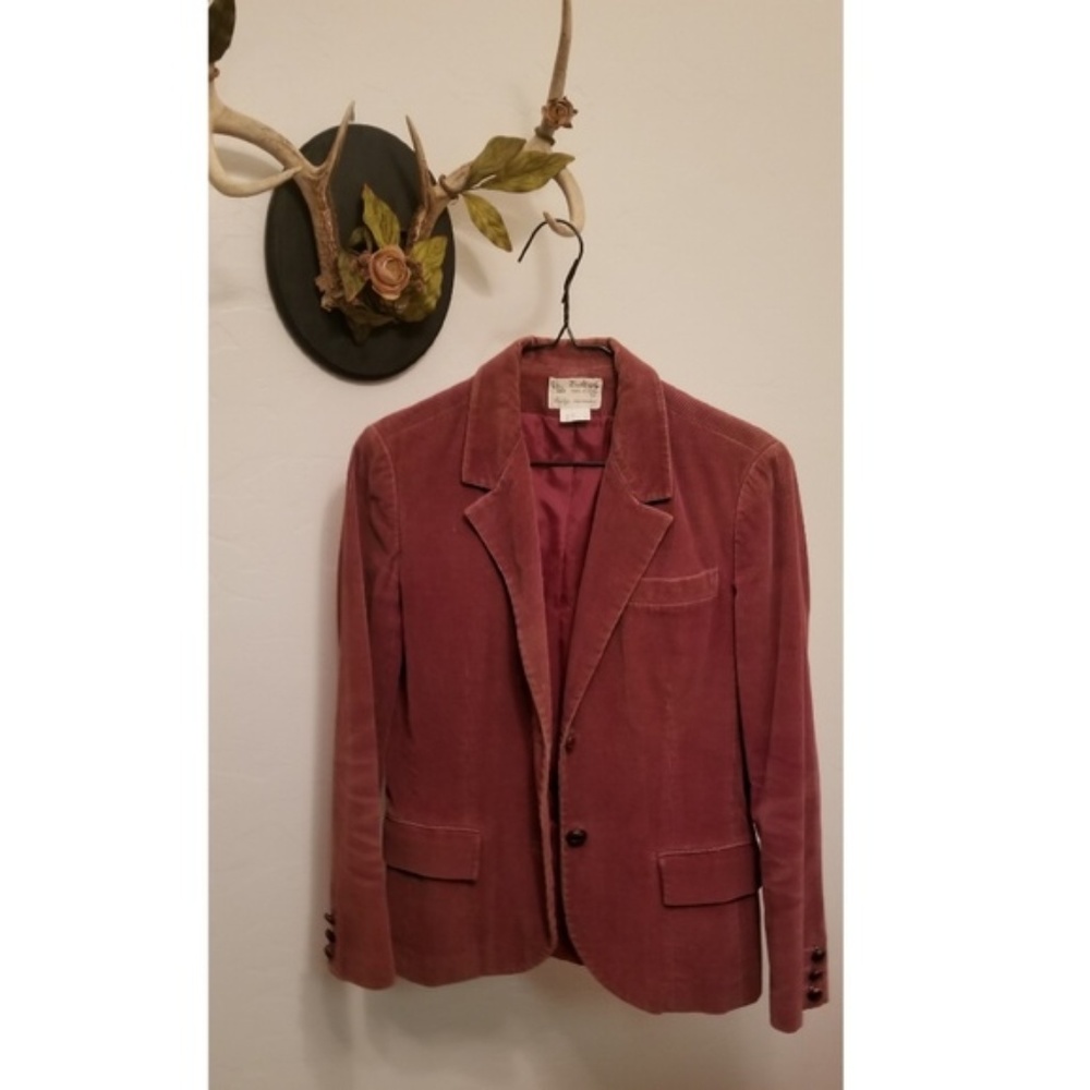 Vintage Rust Red Corduroy Blazer